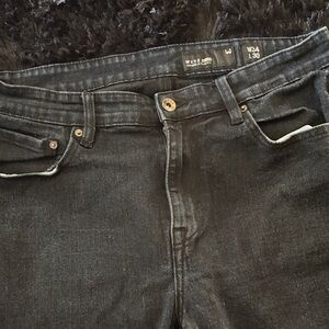 W34 L30 Black Straight Men Jeans